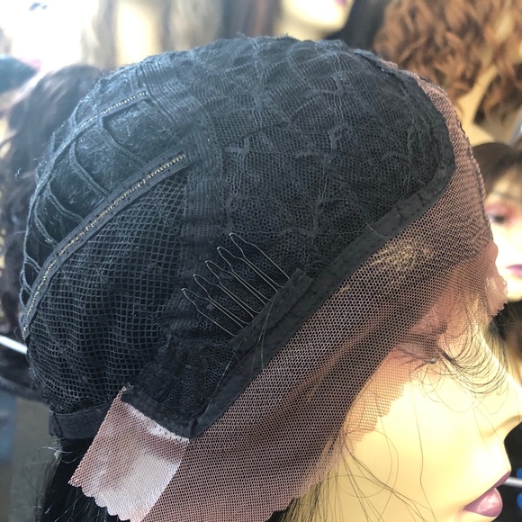 Black Wig SidePart Swisslace Long Curly 2025 main image 5